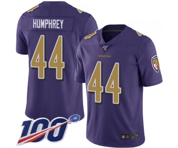 Nike Ravens #44 Marlon Humphrey Purple Men's Stitched NFL Limited Rush 100th Season Jersey