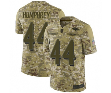 Ravens #44 Marlon Humphrey Camo Men's Stitched Football Limited 2018 Salute To Service Jersey