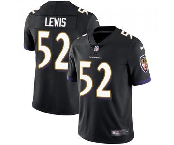 Nike Baltimore Ravens #52 Ray Lewis Black Alternate Men's Stitched NFL Vapor Untouchable Limited Jersey