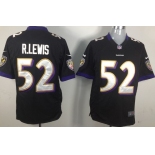 Nike Baltimore Ravens #52 Ray Lewis Black Game Jersey