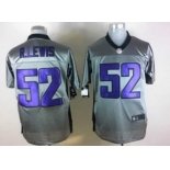 Nike Baltimore Ravens #52 Ray Lewis Gray Shadow Elite Jersey