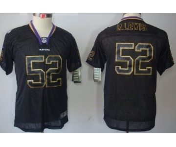 Nike Baltimore Ravens #52 Ray Lewis Lights Out Black Kids Jersey