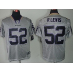 Nike Baltimore Ravens #52 Ray Lewis Lights Out Gray Elite Jersey