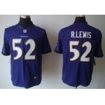 Nike Baltimore Ravens #52 Ray Lewis Purple Limited Jersey