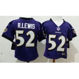 Nike Baltimore Ravens #52 Ray Lewis Purple Toddlers Jersey