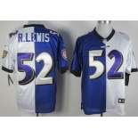 Nike Baltimore Ravens #52 Ray Lewis Purple/White Two Tone Elite Jersey