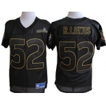 Nike Baltimore Ravens #52 Ray Lewis Super Bowl XLVII Champions Black Elite Jersey