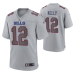 Men's Womens Youth Kids Buffalo Bills #12 Jim Kelly Gray Atmosphere Nike Jersey