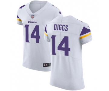 Men's Nike Minnesota Vikings #14 Stefon Diggs White Stitched NFL Vapor Untouchable Elite Jersey