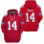 Men's Red Buffalo Bills #14 Stefon Diggs 2021 Pullover Hoodie