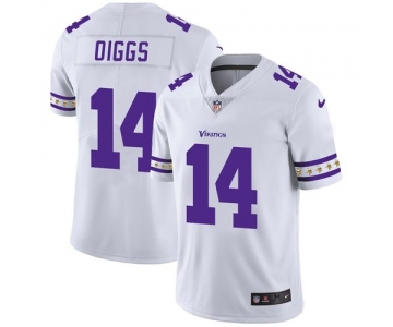 Minnesota Vikings #14 Stefon Diggs Nike White Team Logo Vapor Limited NFL Jersey