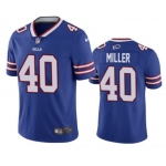 Men's Buffalo Bills #40 Von Miller Royal Vapor Untouchable Limited Stitched Jersey
