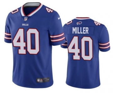Men's Buffalo Bills #40 Von Miller Royal Vapor Untouchable Limited Stitched Jersey