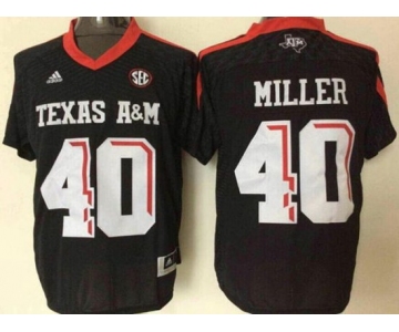NCAA Texas A&M Aggies #40 Von Miller Black College Football Jersey