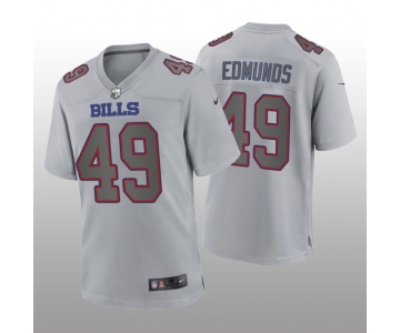 Men's Womens Youth Kids Buffalo Bills #49 Tremaine Edmunds Gray Atmosphere Nike Jersey