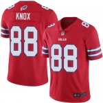 Men's Womens Youth Kids Buffalo Bills #88 Dawson Knox Red Stitched NFL Limited Rush Jersey