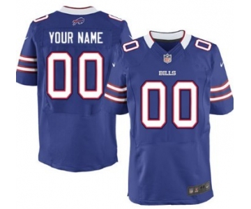 Men's Nike Buffalo Bills Customized Light Blue Elite Jersey
