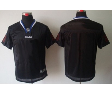 Men's Nike Buffalo Bills Customized Lights Out Black Elite Jersey