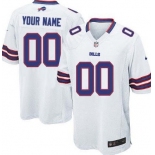 Men's Nike Buffalo Bills Customized White Limited Jersey