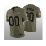 Men's Womens Youth Kids Buffalo Bills #00 Custom Nike 2022 Salute To Service Limited Jersey - Olive