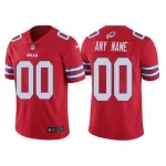 Men's Womens Youth Kids Buffalo Bills #00 Custom Red Stitched NFL Elite Rush Jersey