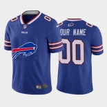 Men's Womens Youth Kids Buffalo Bills #00 Custom Royal Blue LOGO Team Color Stitched NFL Vapor Untouchable Limited Jersey