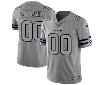 Nike Bills Customized 2019 Gray Gridiron Gray Vapor Untouchable Limited Jersey