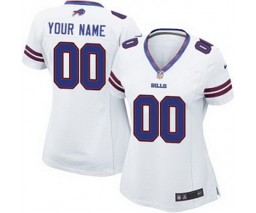 Women's Nike Buffalo Bills Customized 2013 White Limited Jersey