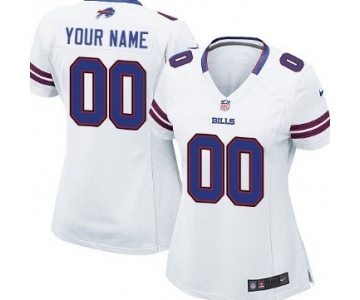 Women's Nike Buffalo Bills Customized White Game Jersey