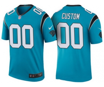 Men's Carolina Panthers Blue Custom Color Rush Legend NFL Nike Limited Jersey