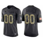 Men's Carolina Panthers Custom Anthracite Camo 2016 Salute To Service Veterans Day NFL Nike Limited Jersey