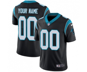 Men's Nike Carolina Panthers Black Customized Vapor Untouchable Player Limited Jersey