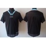 Men's Nike Carolina Panthers Customized Lights Out Black Elite Jersey