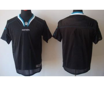 Men's Nike Carolina Panthers Customized Lights Out Black Elite Jersey