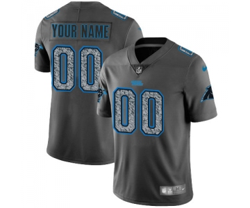Men's Nike Carolina Panthers NFL Customized Gray Static Vapor Untouchable Limited NFL Jersey