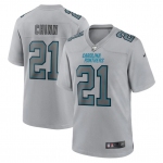 Men's Womens Youth Kids Carolina Panthers #21 Jeremy Chinn Nike Gray Atmosphere Fashion Game Jersey