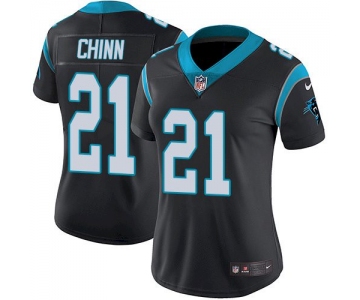 Nike Carolina Panthers #21 Jeremy Chinn Black Women's Stitched NFL Vapor Untouchable Limited Jersey