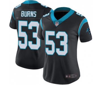 Panthers #53 Brian Burns Black Team Color Women's Stitched Football Vapor Untouchable Limited Jersey