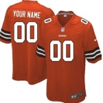 Kids' Nike Cleveland Browns Customized Orange Game Jersey