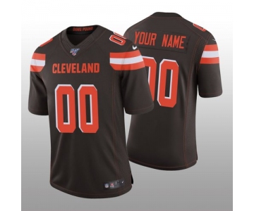 Men's Cleveland Browns Custom Brown Vapor Limited 100th Season Jersey