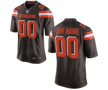 Men's Nike Cleveland Browns Customized 2015 Brown Elite Jersey