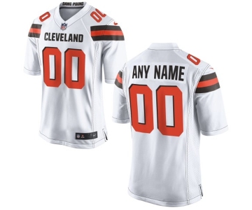 Men's Nike Cleveland Browns Customized 2015 White Limited Jersey