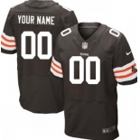 Men's Nike Cleveland Browns Customized Brown Elite Jersey