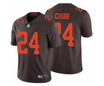 Men's Womens Youth Kids Cleveland Browns #24 Nick Chubb Brown Color Rush Vapor Untouchable Limited Stitched jersey