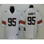 Men's Cleveland Browns #95 Myles Garrett White 2020 NEW Vapor Untouchable Stitched NFL Nike Limited Jersey