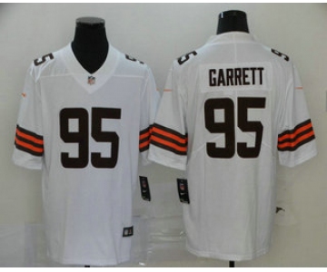 Men's Cleveland Browns #95 Myles Garrett White 2020 NEW Vapor Untouchable Stitched NFL Nike Limited Jersey