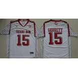 Men's Texas A&M Aggies #15 Myles Garrett White Stitched College Football 2016 adidas NCAA Jersey