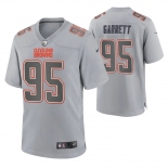 Men's Womens Youth Kids Cleveland Browns #95 Myles Garrett Gray Atmosphere Game Jersey