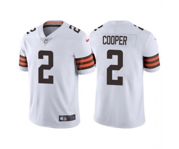 Men's Womens Youth Kids Cleveland Browns #2 Amari Cooper White Vapor Untouchable Limited Stitched Jersey