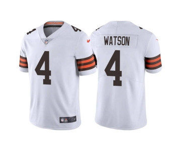 Men's Cleveland Browns #4 Deshaun Watson White Vapor Untouchable Limited Stitched Jersey